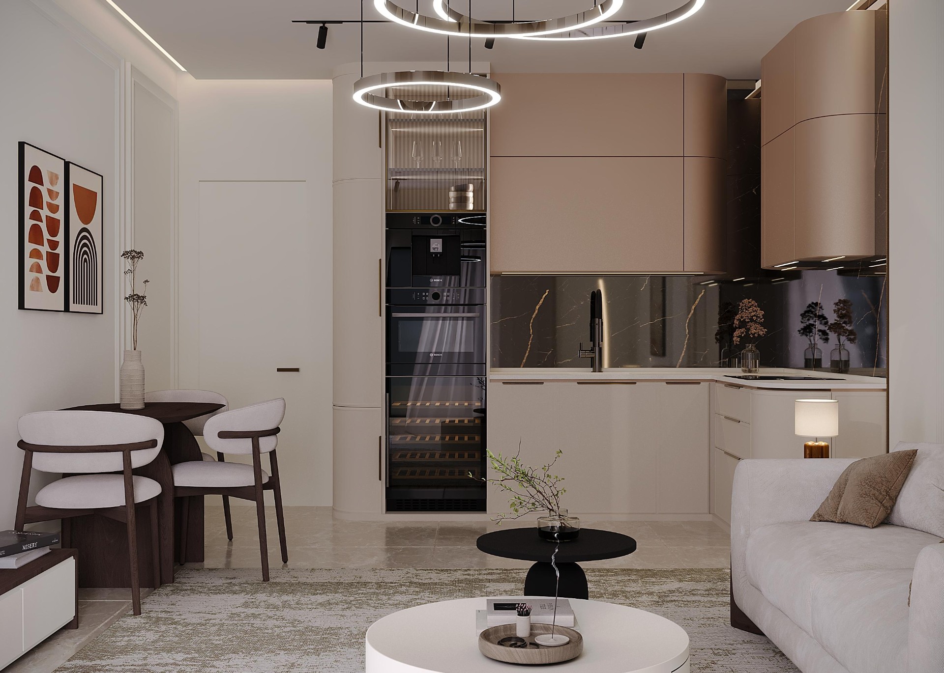 Кухня с трапезария